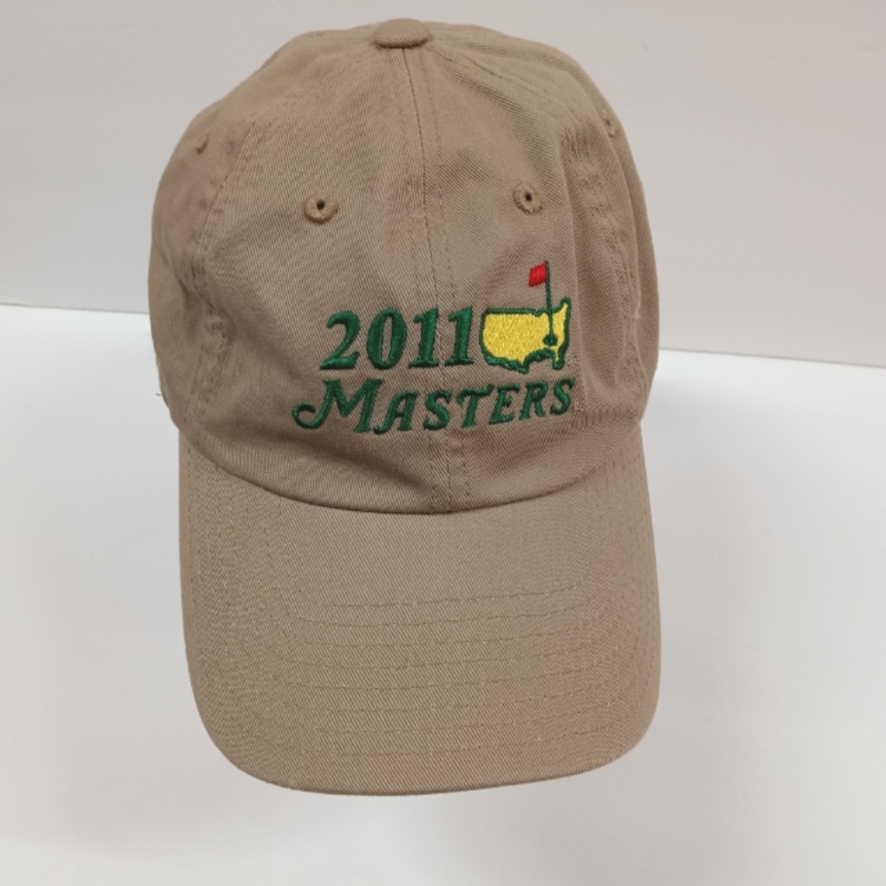 Masters Augusta 2011 Khaki Twill Cotton Baseball Cap Hat